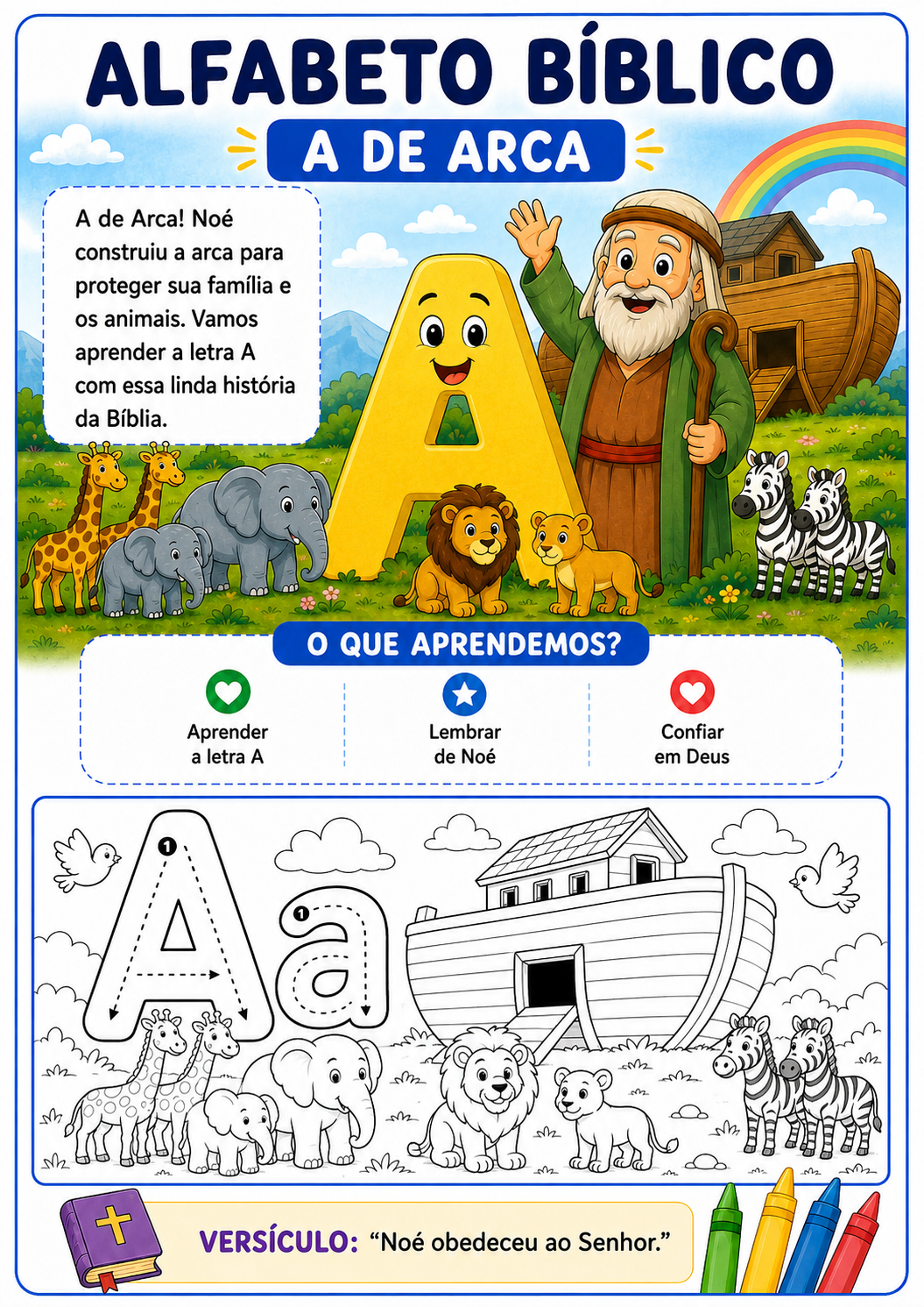 Alfabeto bíblico — A de Arca